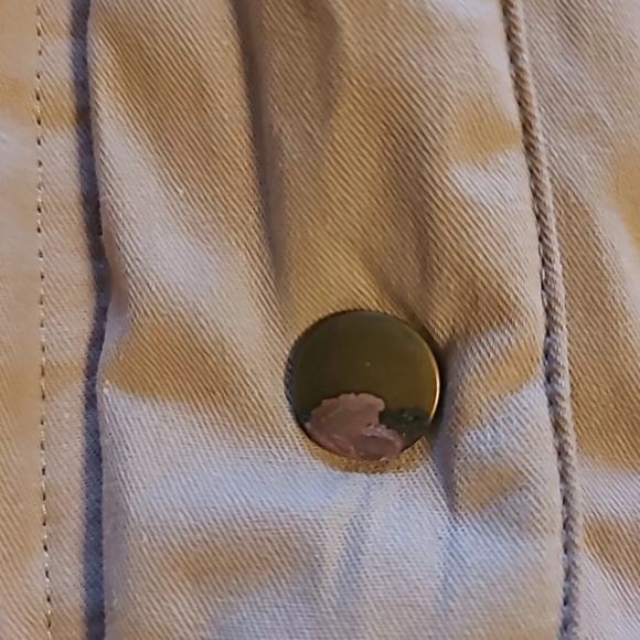 Women's Beige Fur-Trimmed Hooded Jacket - Picture 13 of 13